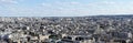 Panorama picture overview of the sea of Ã¢â¬â¹Ã¢â¬â¹houses of Paris, urban life in a narrow space, view to the east